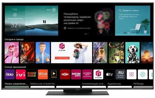 55" (138 см) Телевизор LG 55UR91006LA черный