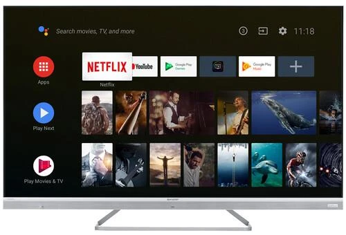 55" (139 см) Телевизор Sharp 55EQ4EA серебристый
