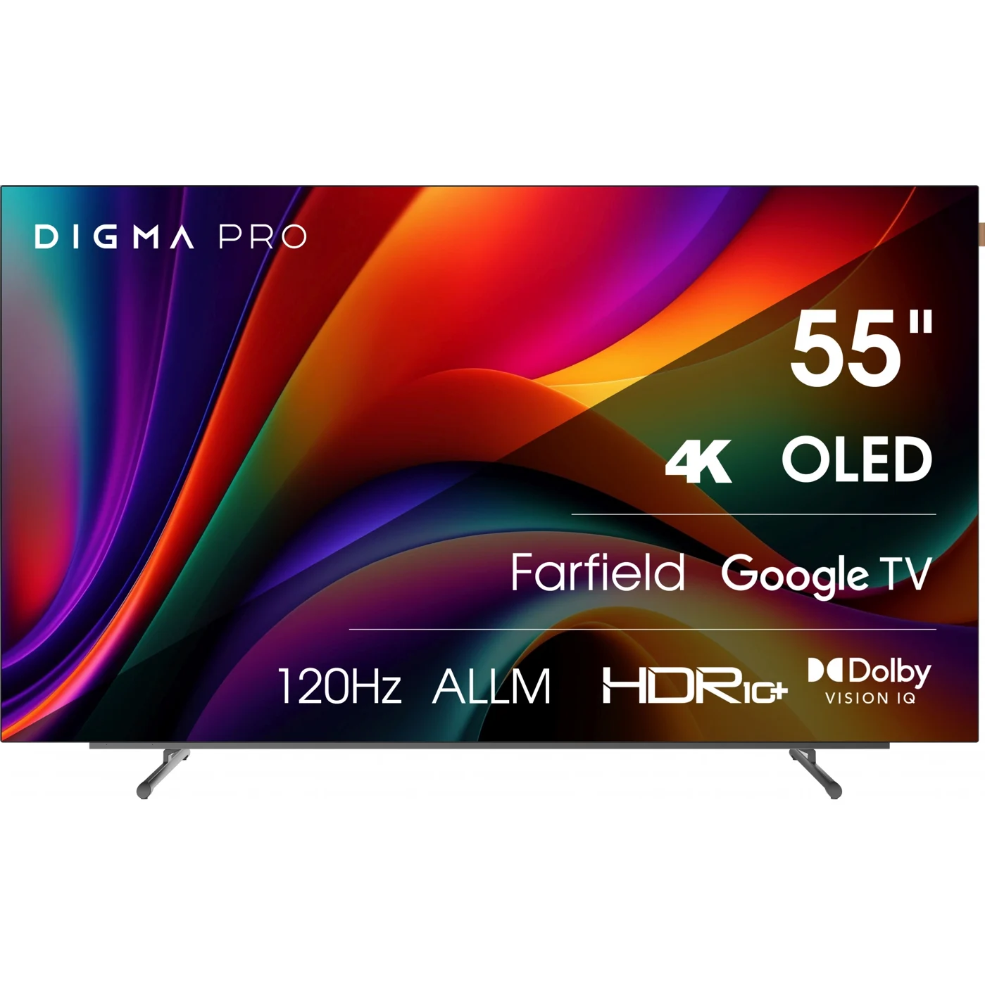 Телевизор Digma Pro 55M черный/серебристый