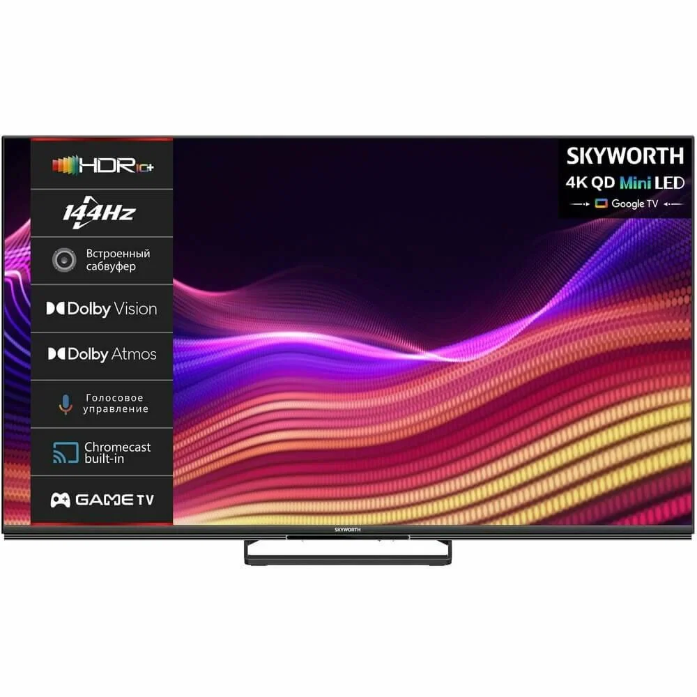 Телевизор Skyworth 75X87G черный/черный