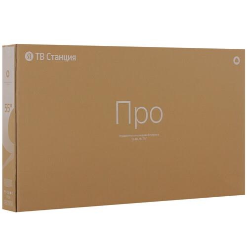 55" (139 см) Телевизор Яндекс ТВ Станция Про с Алисой YNDX-00101К черный