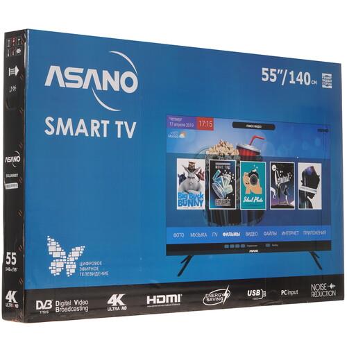 54.6" (139 см) Телевизор Asano 55LU6000T черный