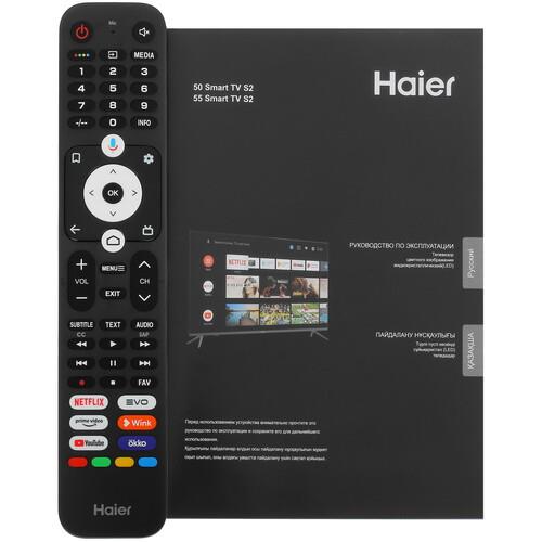 50" (127 см) Телевизор Haier 50 Smart TV S2 черный