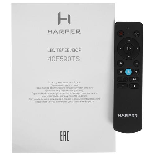 40" (101 см) Телевизор Harper 40F590TS черный