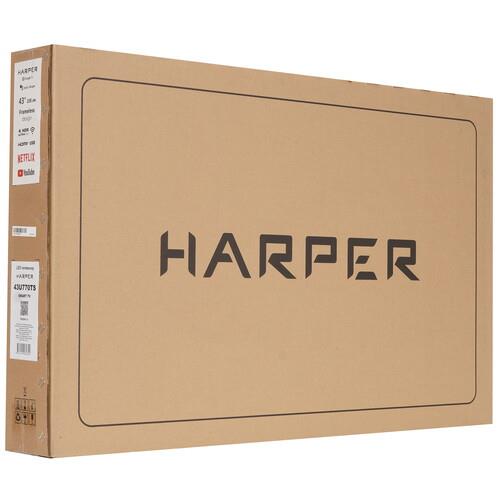 43" (108 см) Телевизор Harper 43U770TS черный