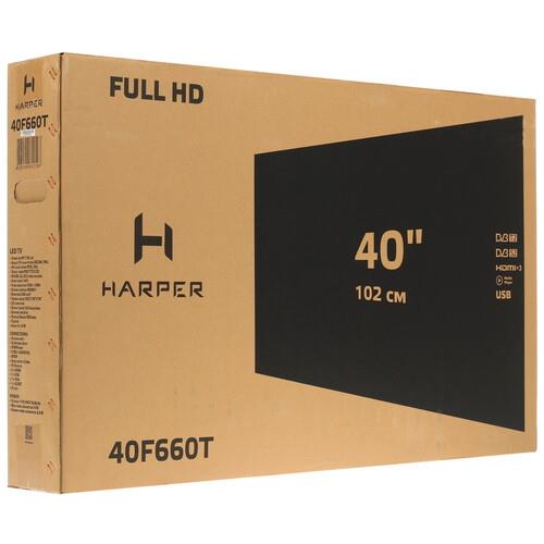 40" (101 см) Телевизор Harper 40F660T черный