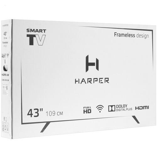 43" (109 см) Телевизор Harper 43F720TS черный