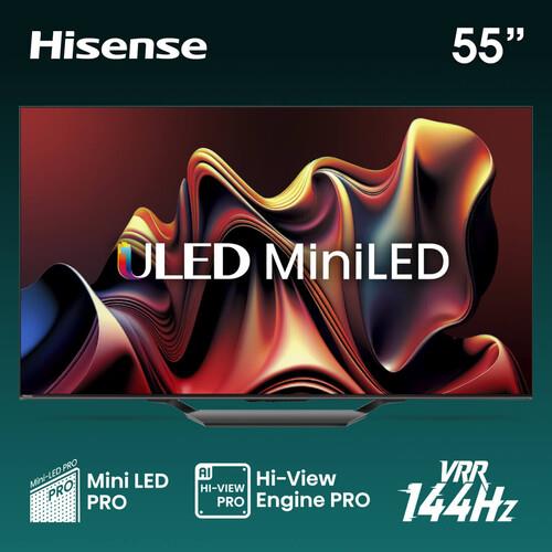55" (139 см) Телевизор Hisense 55U7NQ черный