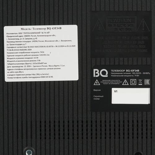 40" (102 см) Телевизор BQ 40FS36B черный
