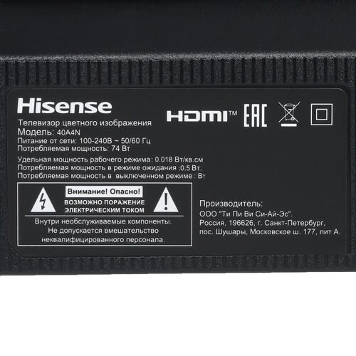 40" (101 см) Телевизор Hisense 40A4N черный