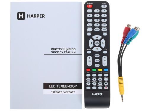 43" (108 см) Телевизор Harper 43F660T черный