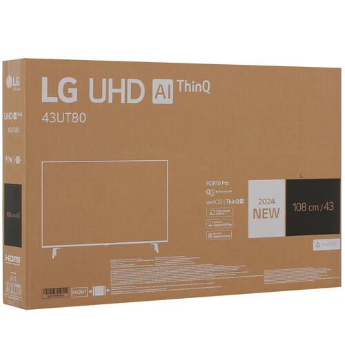 43" (108 см) Телевизор LG 43UT80006LA черный