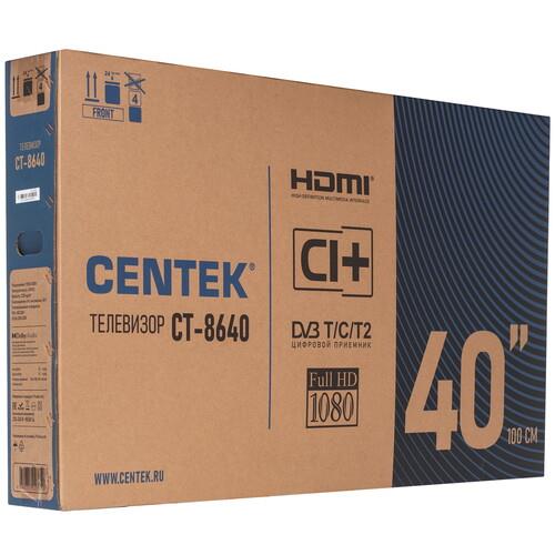 40" (102 см) Телевизор Centek CT-8640 черный