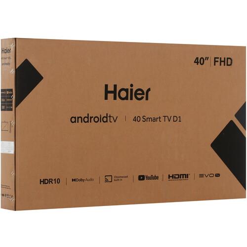 40" (101 см) Телевизор Haier 40 Smart TV D1 черный