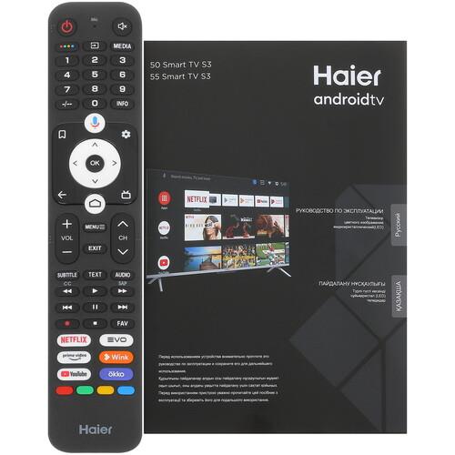 50" (127 см) Телевизор Haier 50 Smart TV S3 черный