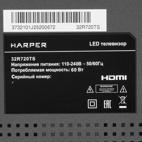 32" (81 см) Телевизор Harper 32R720TS черный