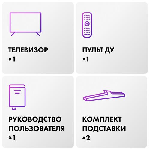 55" (140 см) Телевизор Haier 55 LED H1 черный