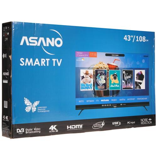 43" (108 см) Телевизор Asano 43LU5000T черный