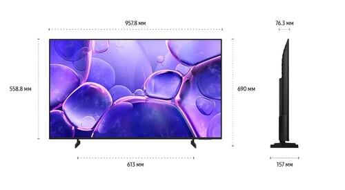 43" (108 см) Телевизор Samsung UE43U8000FUXRU черный