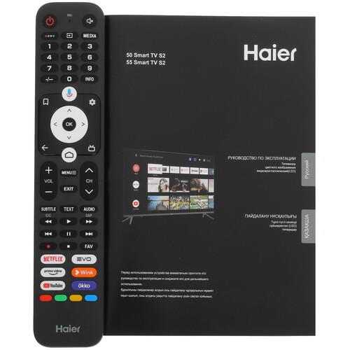 55" (140 см) Телевизор Haier 55 Smart TV S2 черный
