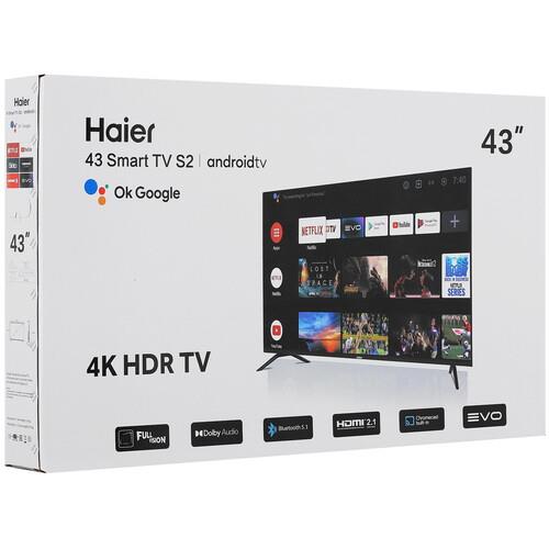43" (109 см) Телевизор Haier 43 Smart TV S2 черный