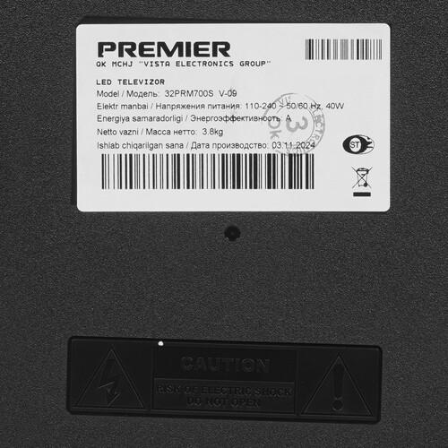 32" (81.3 см) Телевизор Premier 32PRM700SV черный