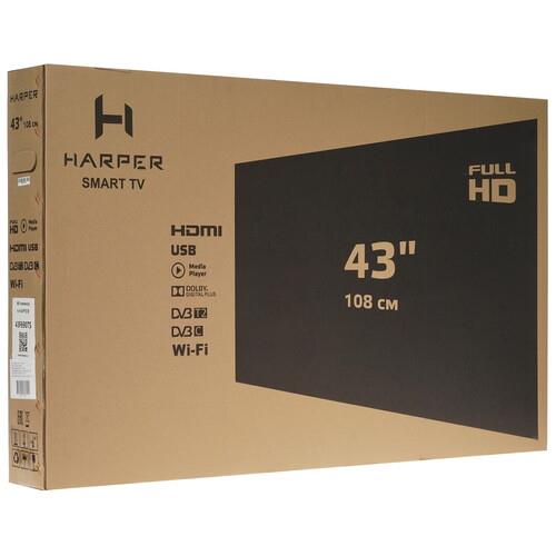 43" (109 см) Телевизор Harper 43F690TS черный