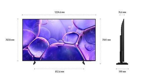 55" (138 см) Телевизор Samsung UE55U8000FUXRU черный
