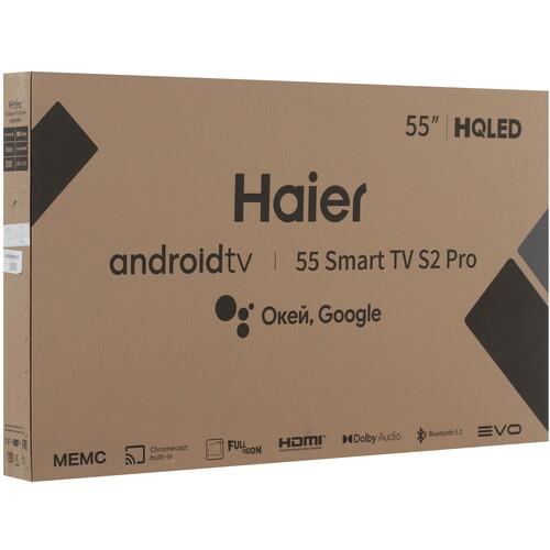 55" (139 см) Телевизор Haier 55 Smart TV S2 PRO черный
