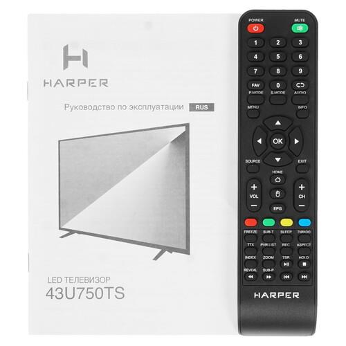 43" (108 см) Телевизор Harper 43U750TS черный