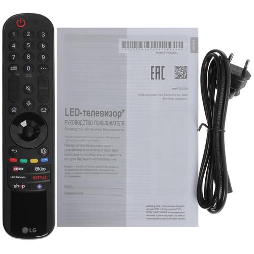 55" (138 см) Телевизор LG 55QNED80T6A черный
