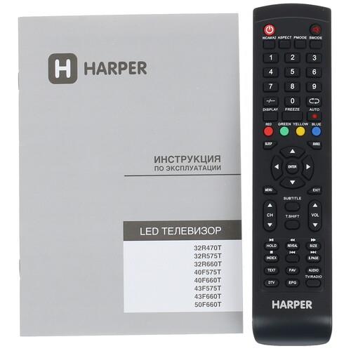40" (101 см) Телевизор Harper 40F660T черный