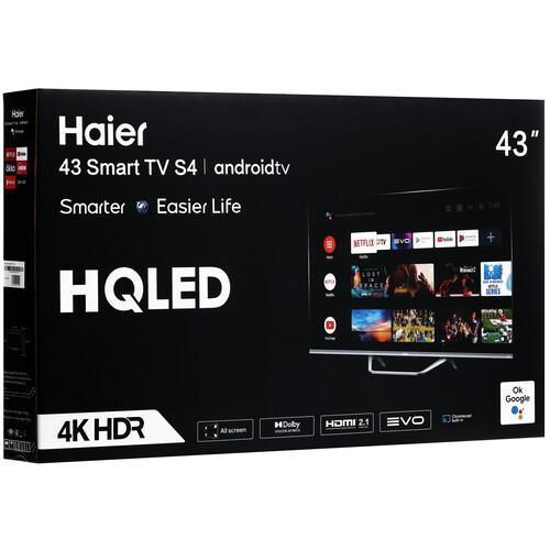 43" (110 см) Телевизор Haier 43 Smart TV S4 серебристый