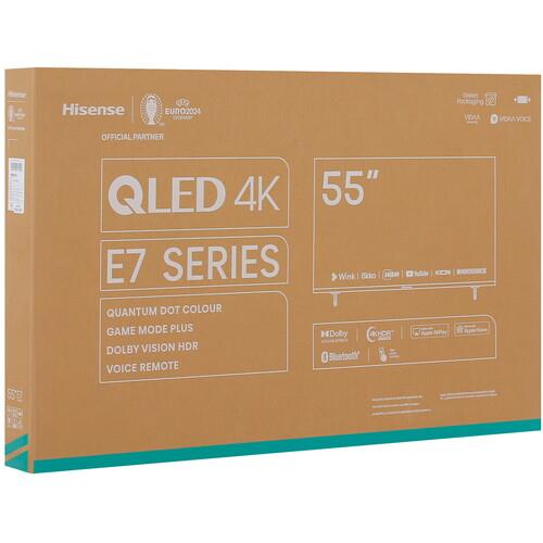 55" (139 см) Телевизор Hisense 55E7KQ черный