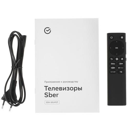 50" (126 см) Телевизор Sber SDX-50U4127 черный