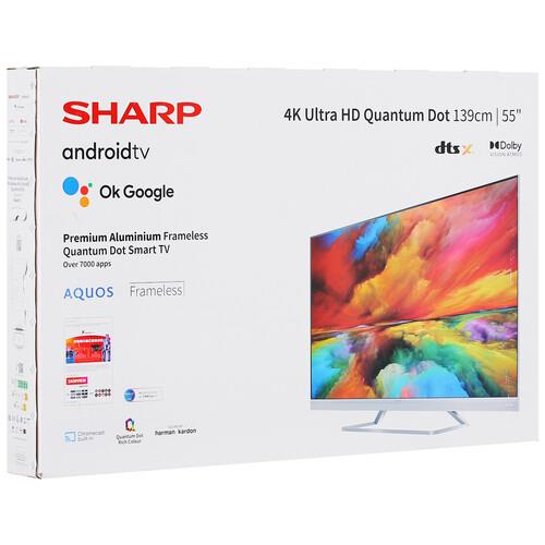 55" (139 см) Телевизор Sharp 55EQ4EA серебристый