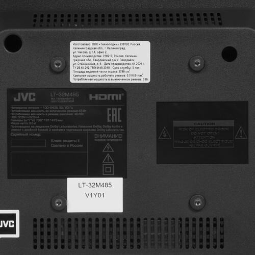32" (80 см) Телевизор JVC LT-32M485 черный