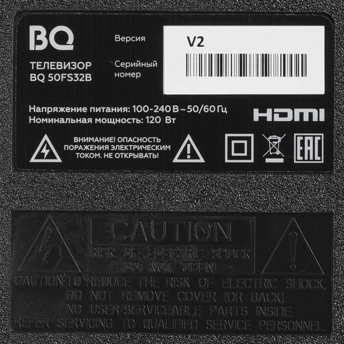 50" (127 см) Телевизор BQ 50FS32B черный