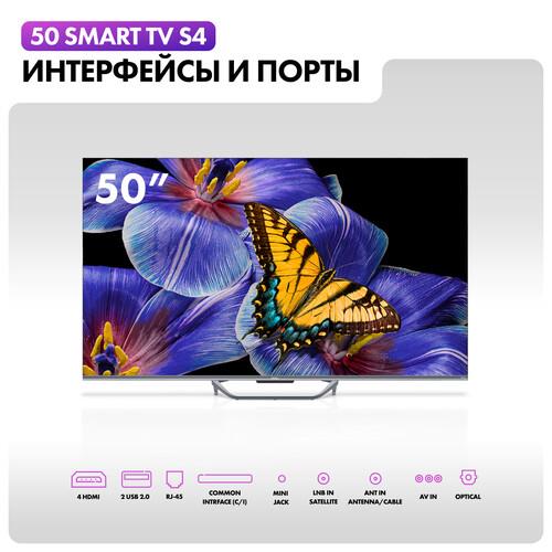 50" (127 см) Телевизор Haier 50 Smart TV S4 серебристый