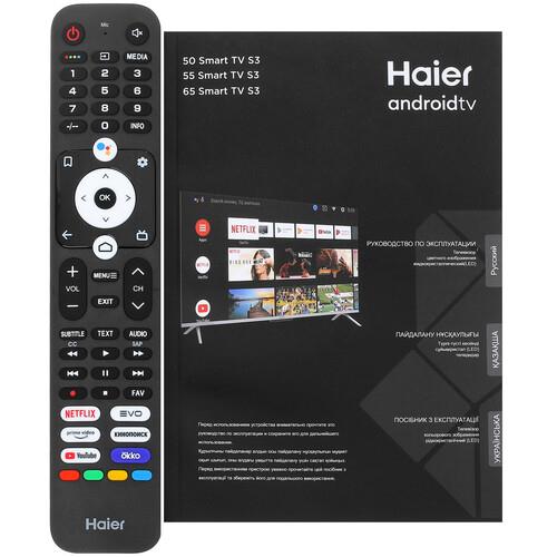 50" (127 см) Телевизор Haier 50 Smart TV S3 черный