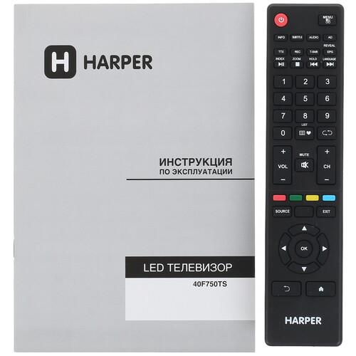 40" (101 см) Телевизор Harper 40F750TS черный