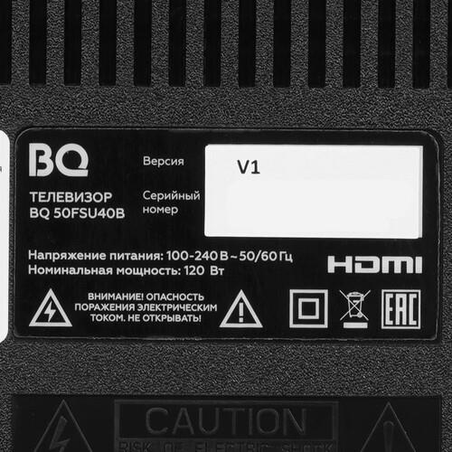 50" (127 см) Телевизор BQ 50FSU40B черный