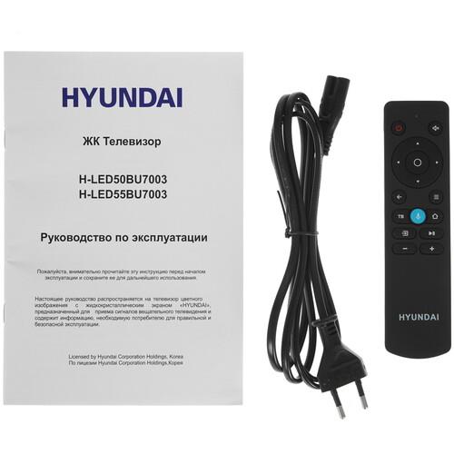 50" (127 см) Телевизор Hyundai H-LED50BU7003 черный