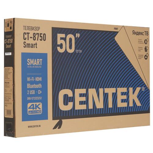50" (127 см) Телевизор Centek CT-8750 Smart черный