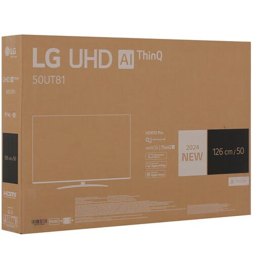 50" (125 см) Телевизор LG 50UT81006LA черный