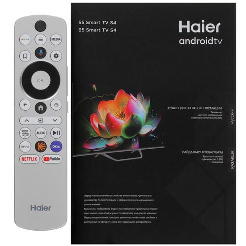 55" (140 см) Телевизор Haier 55 Smart TV S4 серебристый