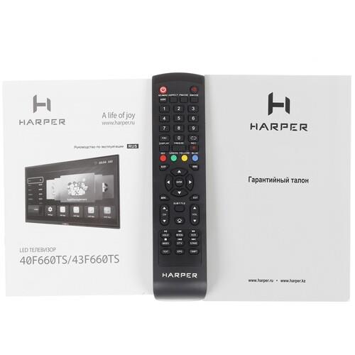 43" (108 см) Телевизор Harper 43F660TS черный