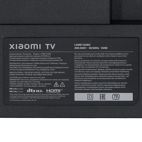 50" (127 см) Телевизор Xiaomi TV A2 50 черный