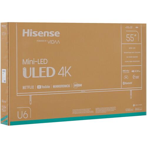 55" (139 см) Телевизор Hisense 55U6KQ серый