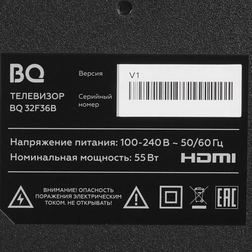 32" (81 см) Телевизор BQ 32F36B черный